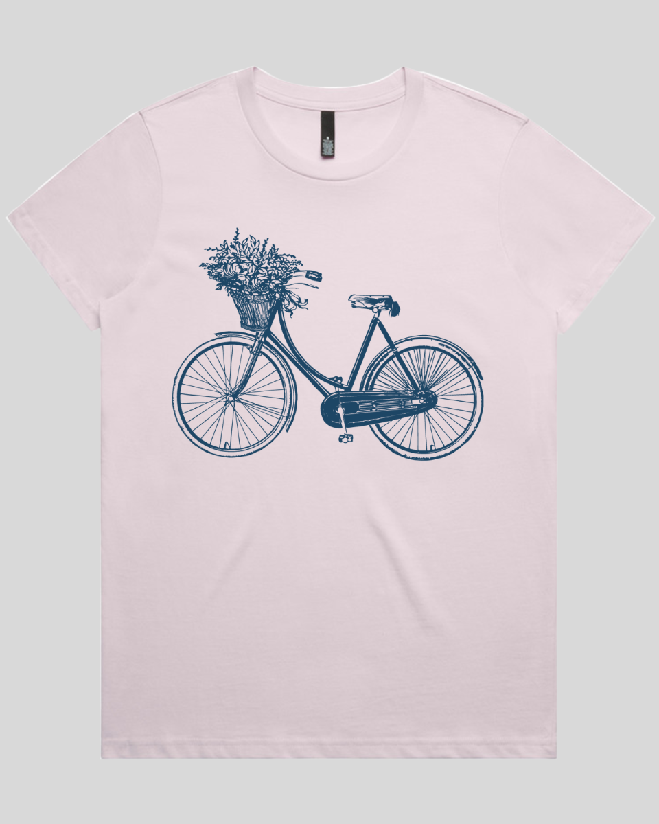 Bike-with-Flowers 2 Women's T-Shirt