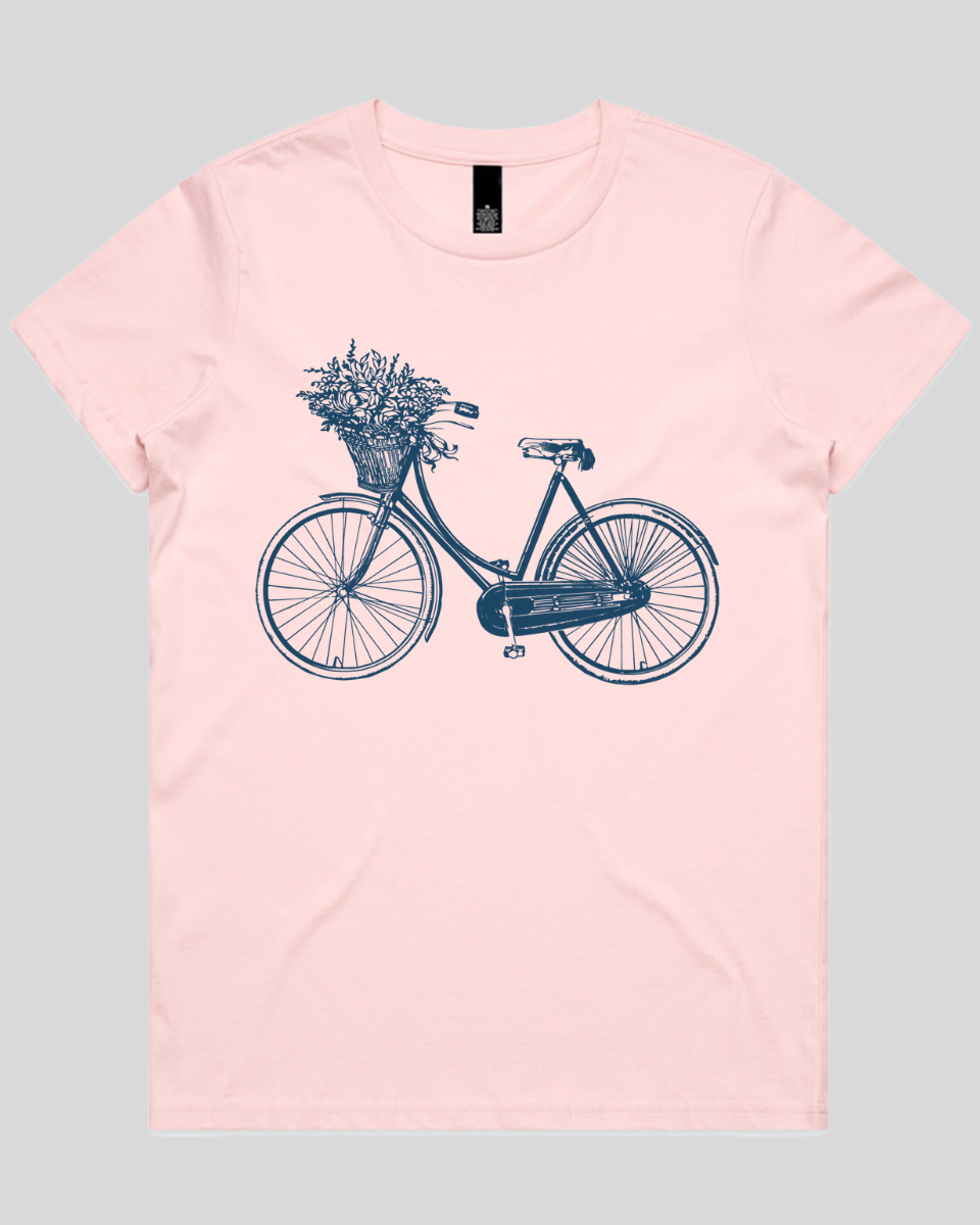 Bike-with-Flowers 2 Women's T-Shirt