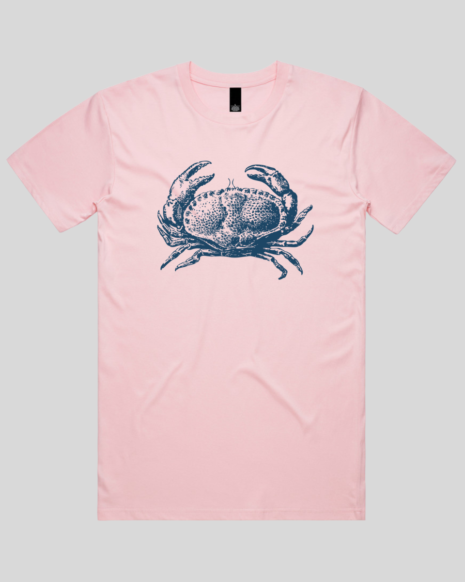 Vintage Coastal Crab Men's T-Shirt
