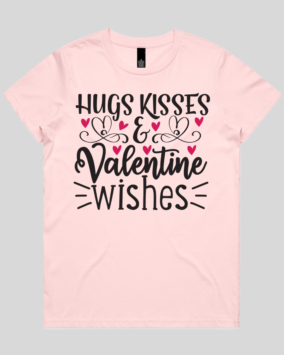 Hugs Kisses & valentine wishes Women's T-Shirt