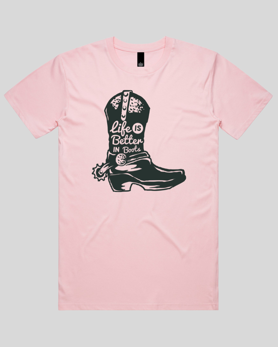 Life Is Better In Boots Men's T-Shirt