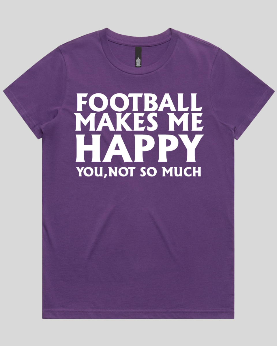 Football makes me happy Women's T-Shirt