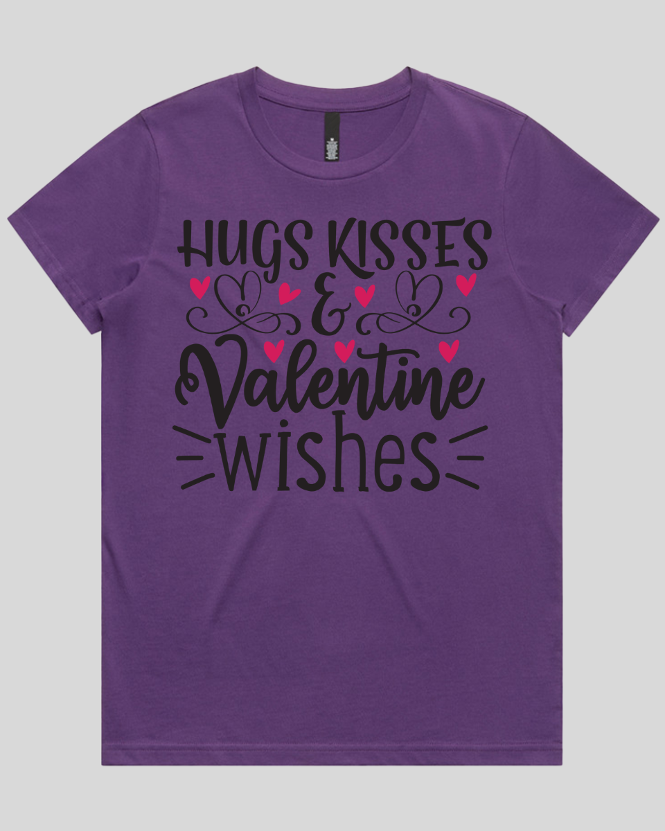 Hugs Kisses & valentine wishes Women's T-Shirt