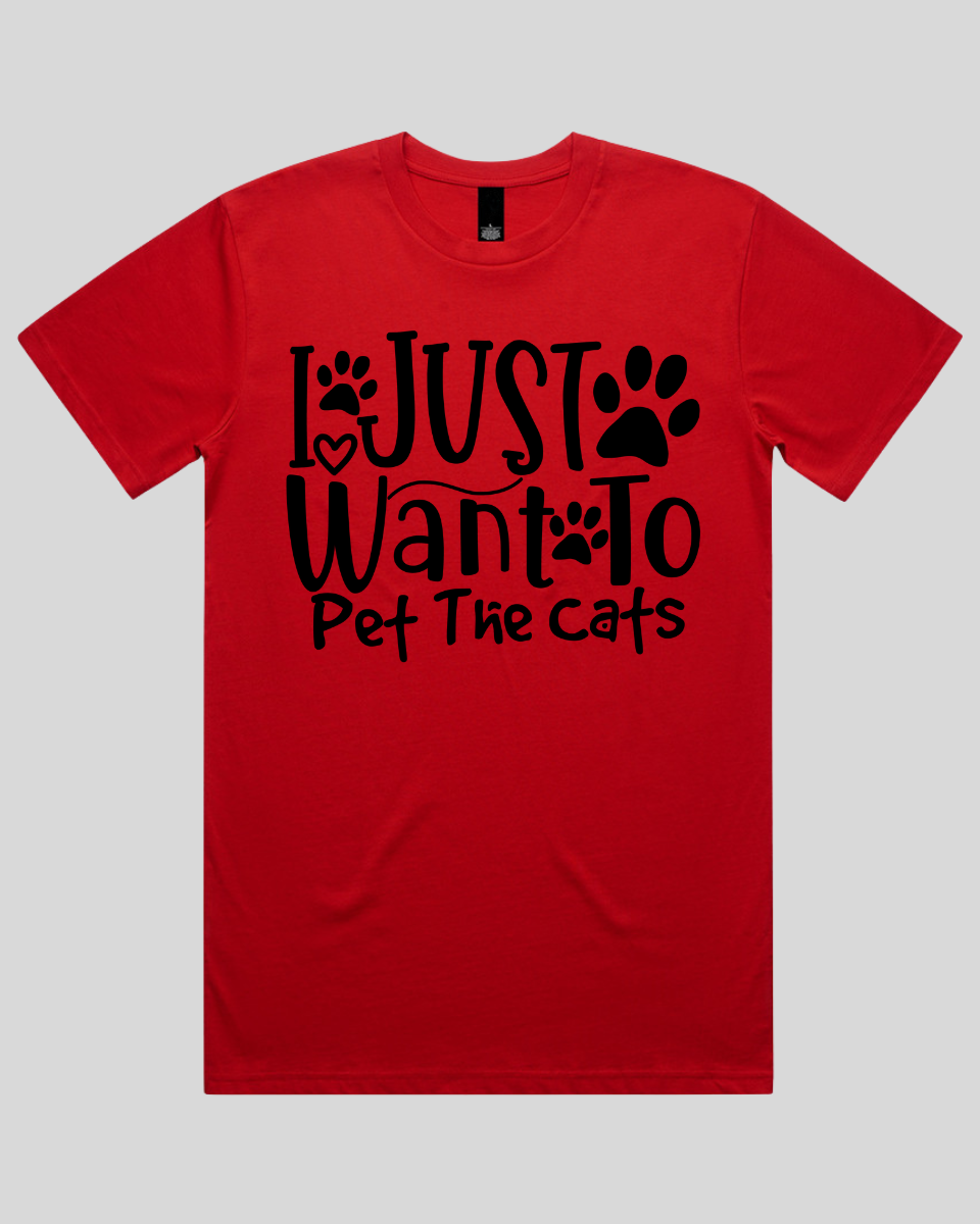 I Just Want To Pet The Cats Men's T-Shirt