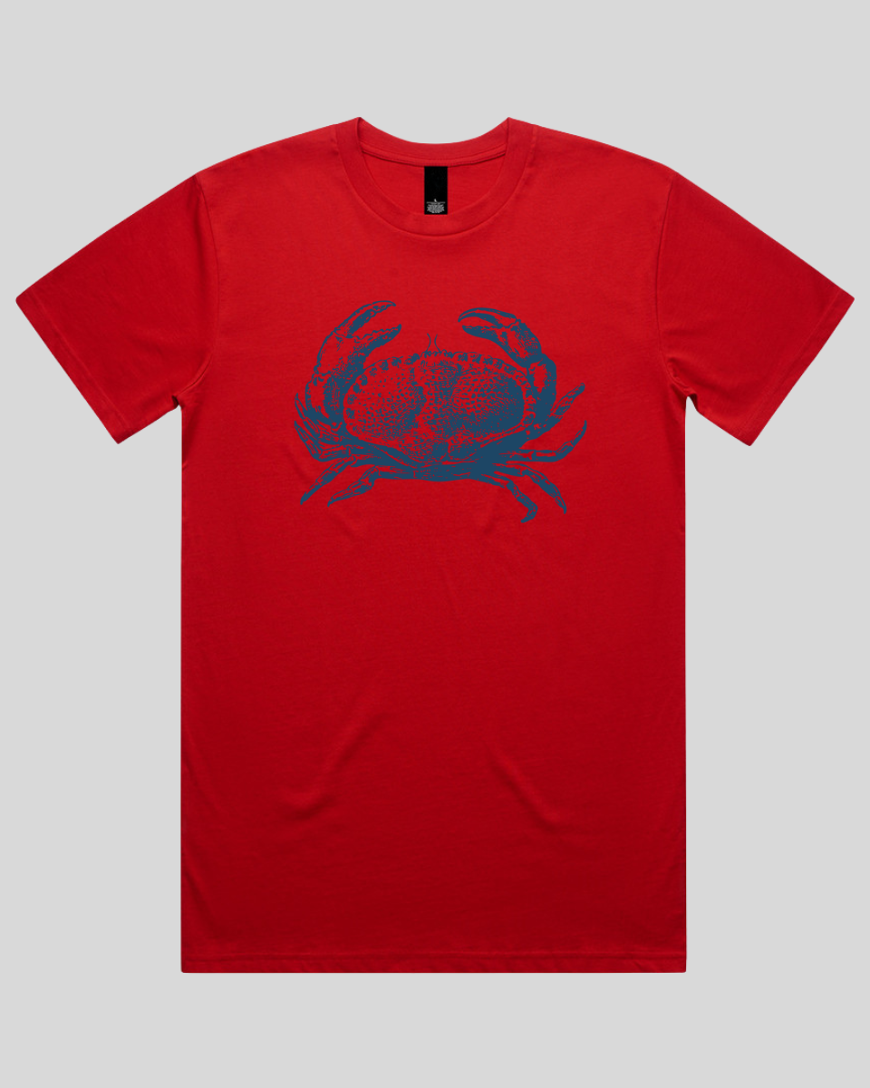 Vintage Coastal Crab Men's T-Shirt