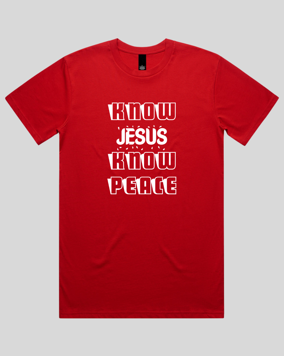 Know Jesus Know Peace Men's T-Shirt