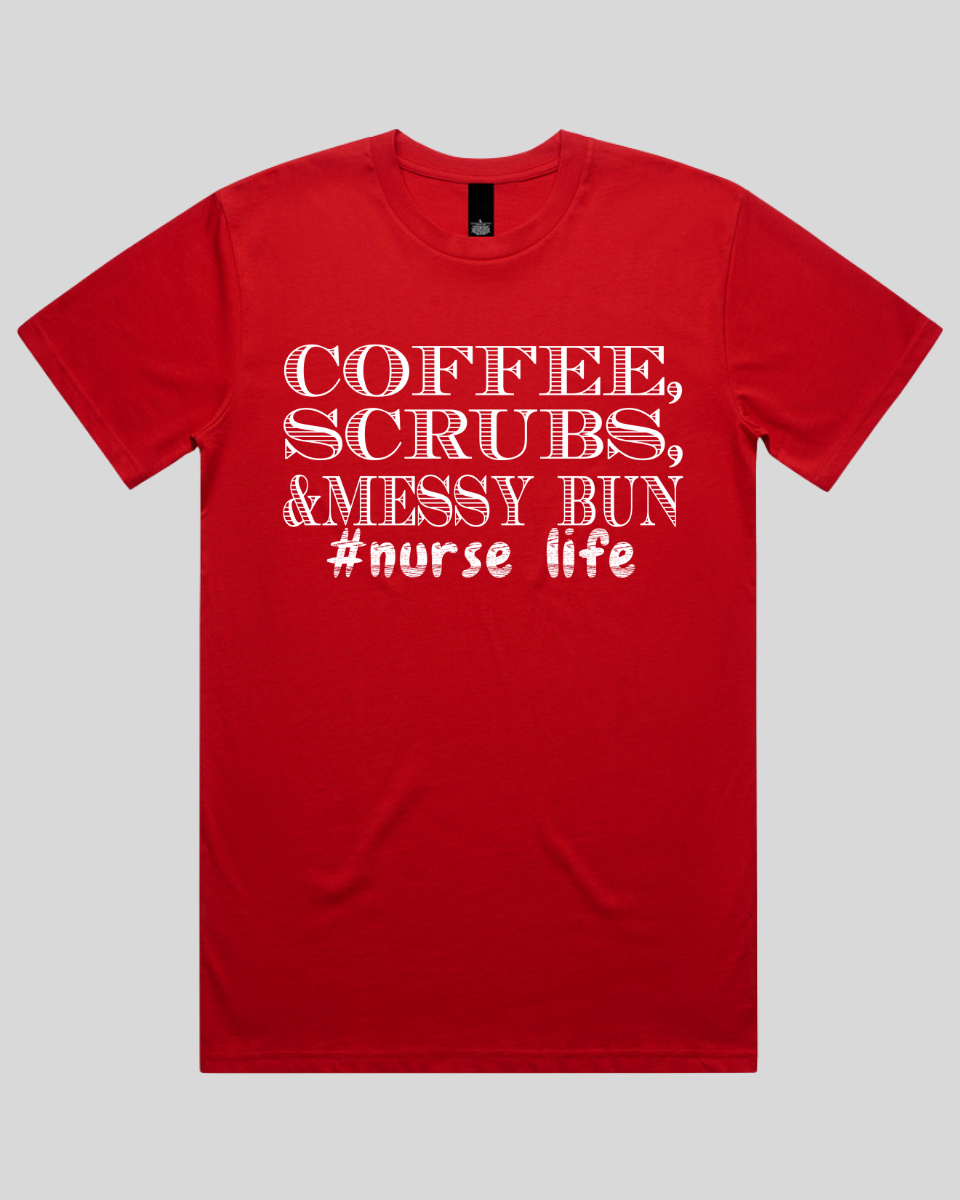 coffee scrubs &messy bun Men's T-Shirt