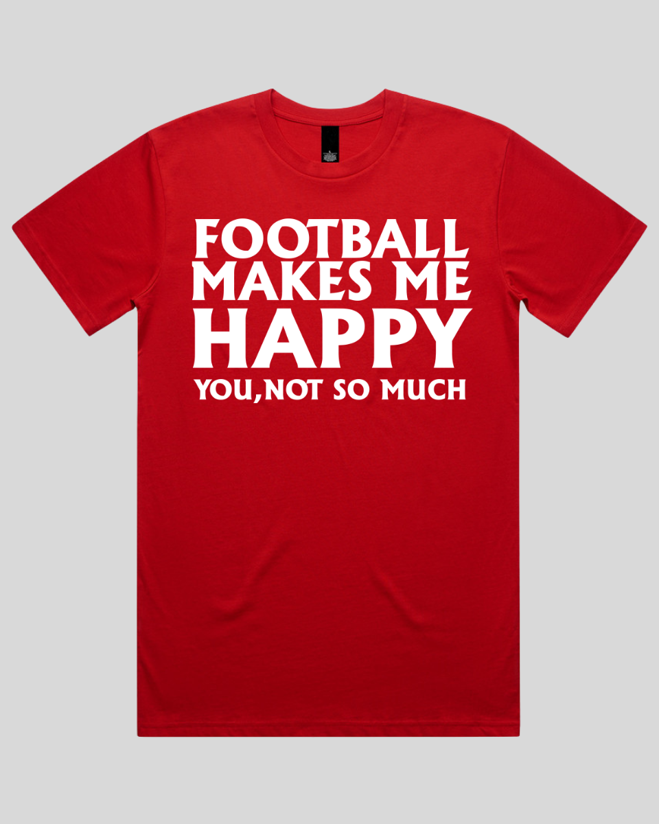 Football makes me happy Men's T-Shirt