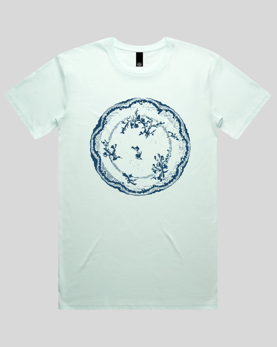 Floral Vintage Plate Men's T-Shirt