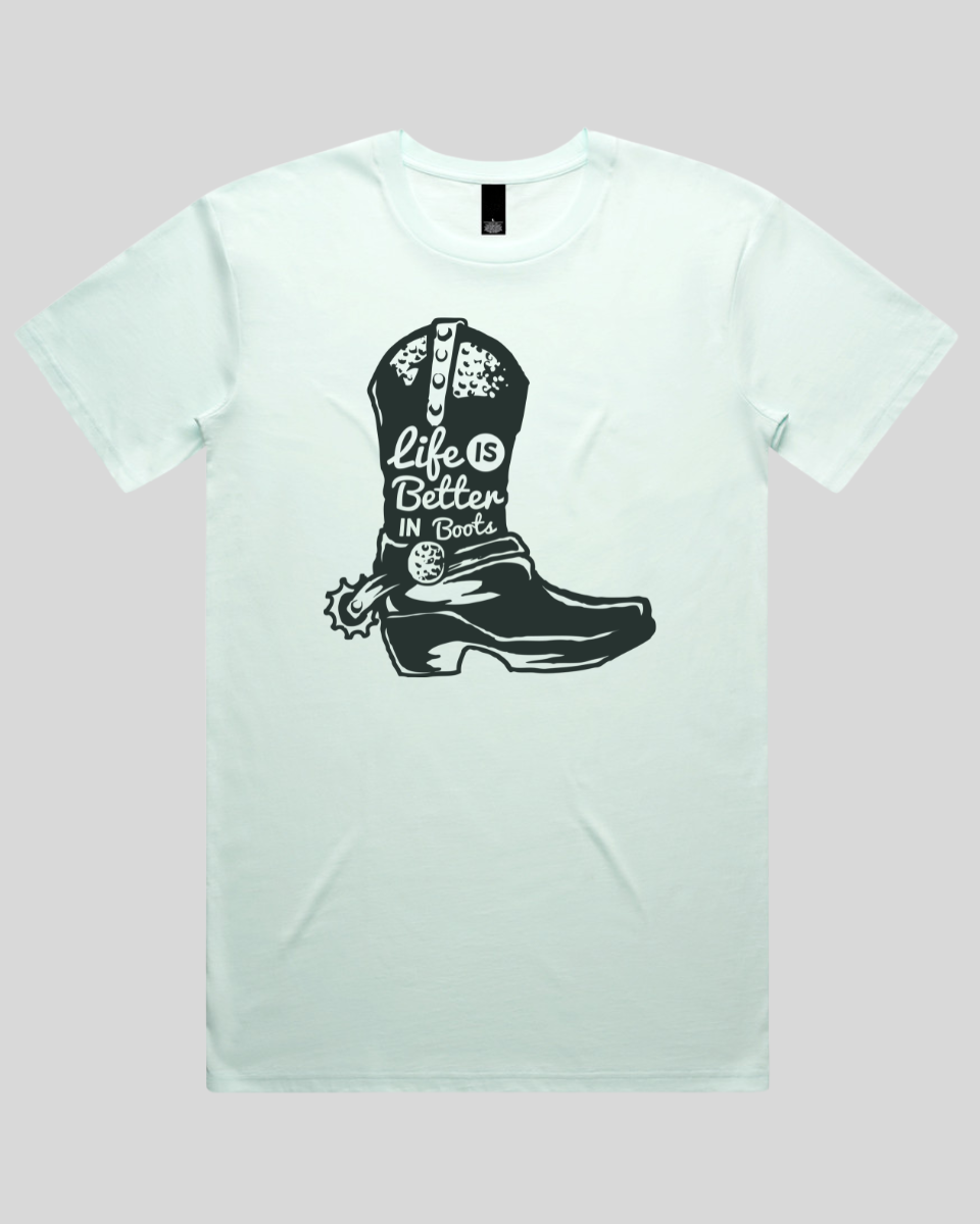 Life Is Better In Boots Men's T-Shirt