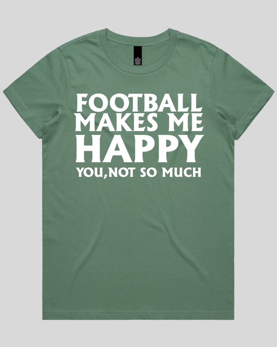 Football makes me happy Women's T-Shirt