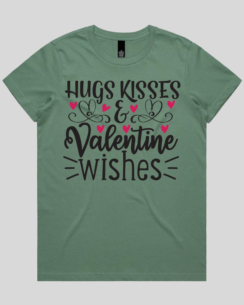 Hugs Kisses & valentine wishes Women's T-Shirt