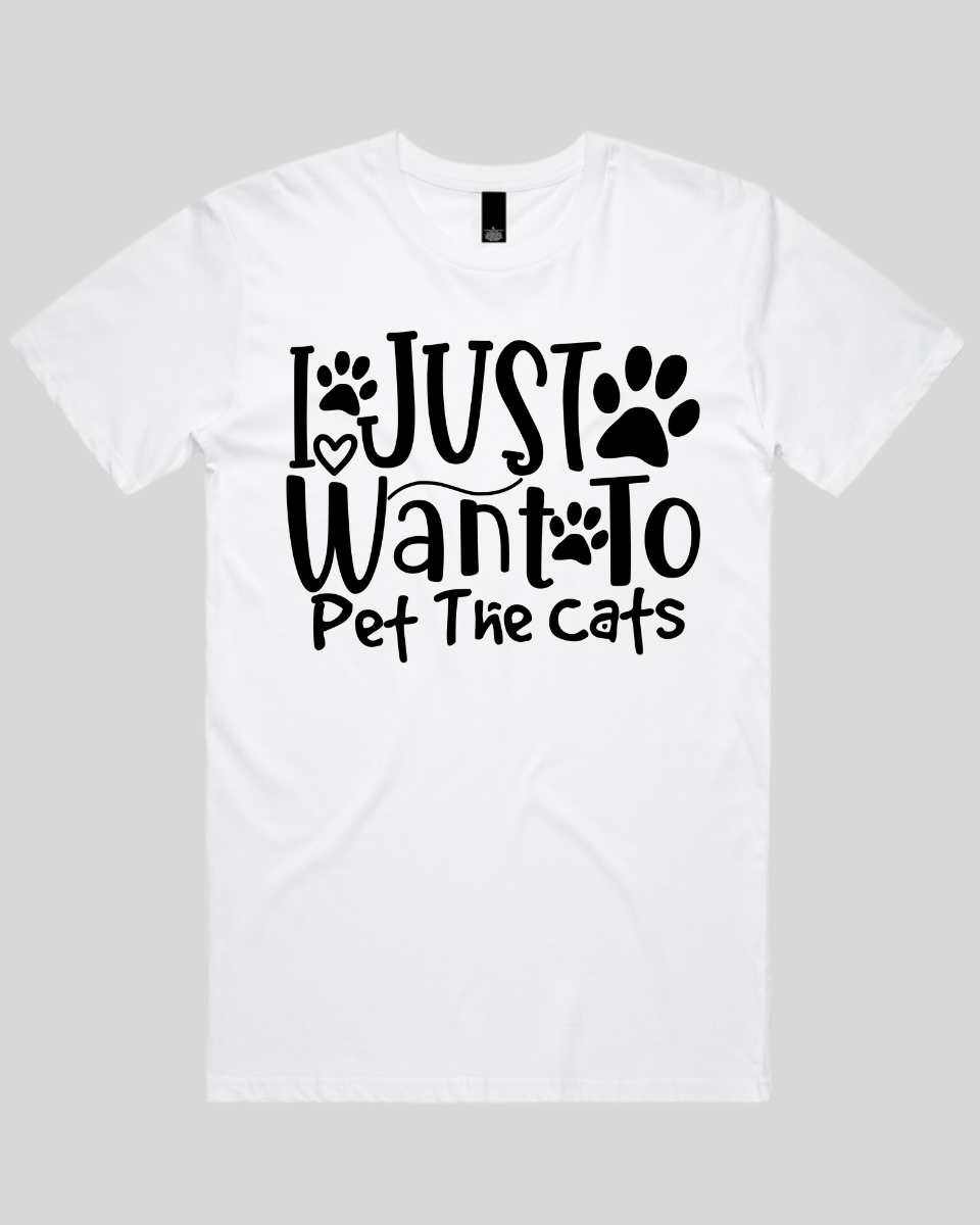 I Just Want To Pet The Cats Men's T-Shirt