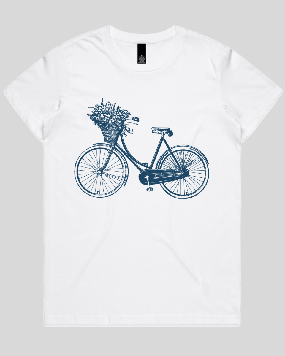 Bike-with-Flowers 2 Women's T-Shirt