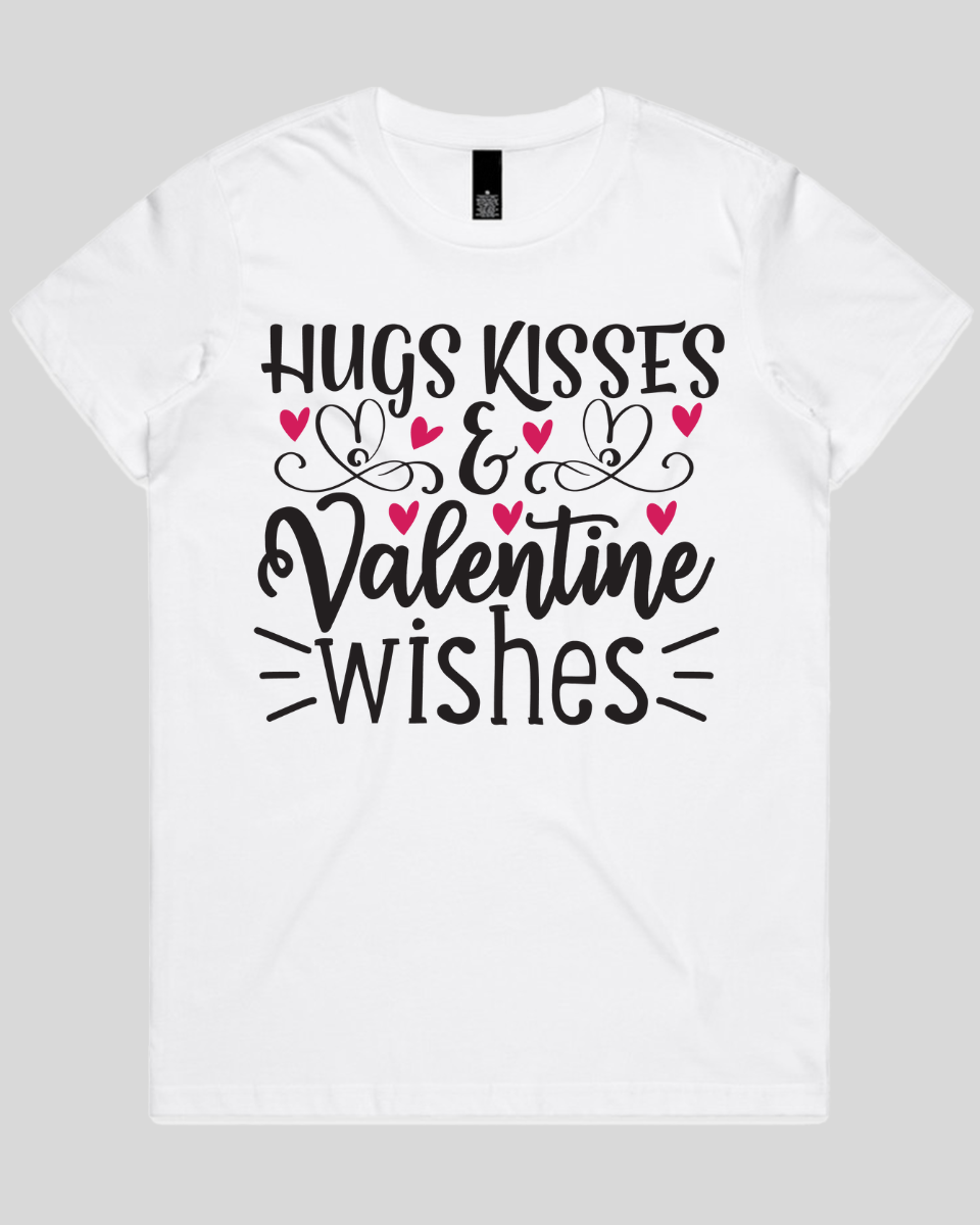 Hugs Kisses & valentine wishes Women's T-Shirt